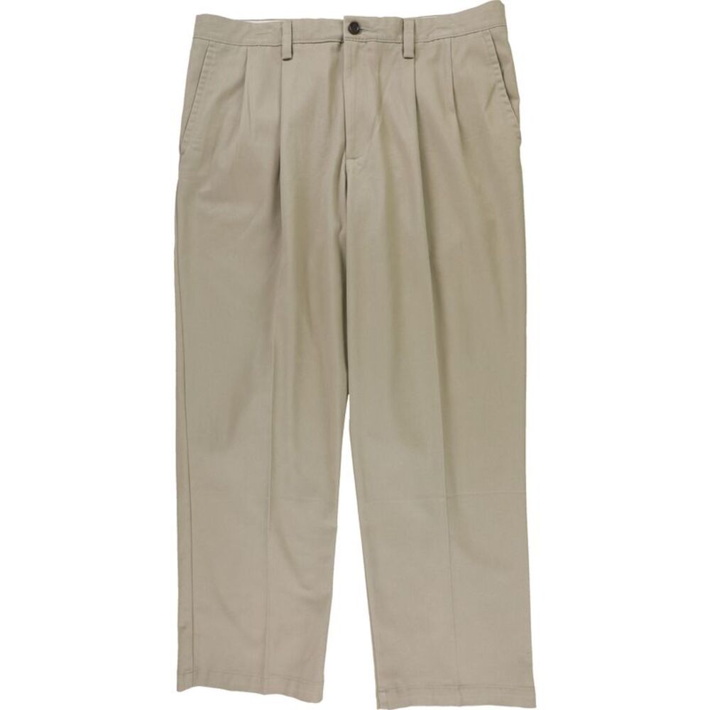 Dockers Mens Easy Pleated Straight Classic Khakis Casual Pants, NWT